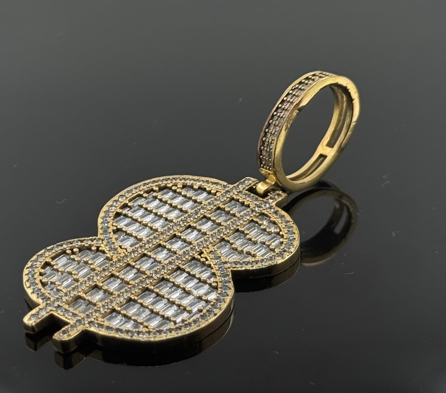 14K Solid Gold Fancy Pendants P102