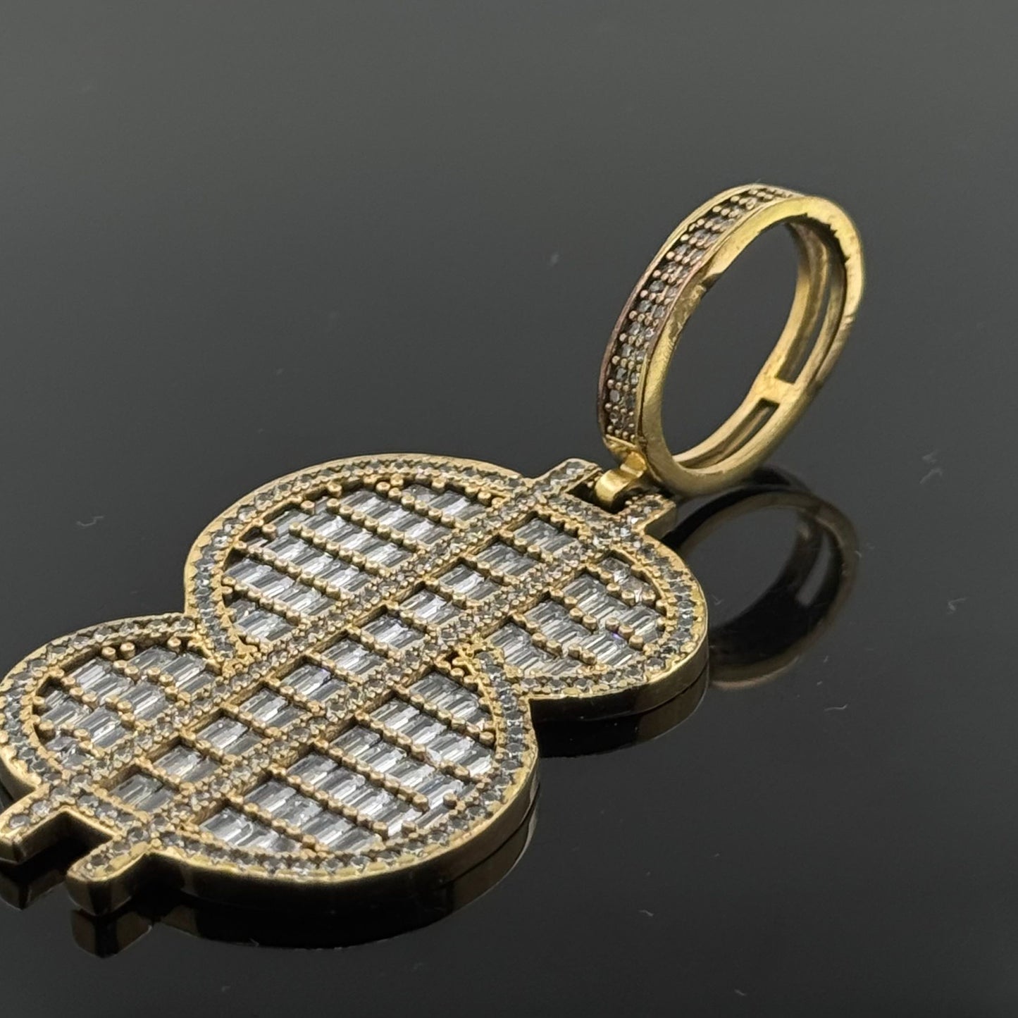 14K Solid Gold Fancy Pendants P102