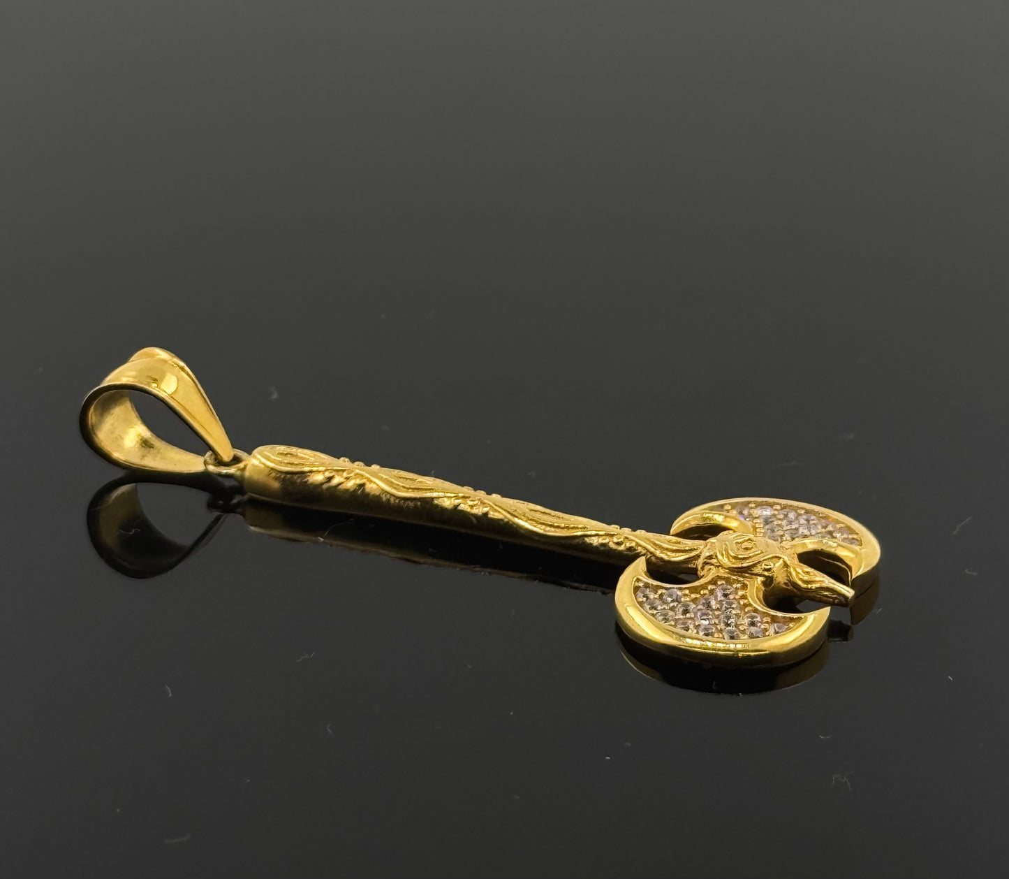 22K Solid Gold Fancy Pendants P109