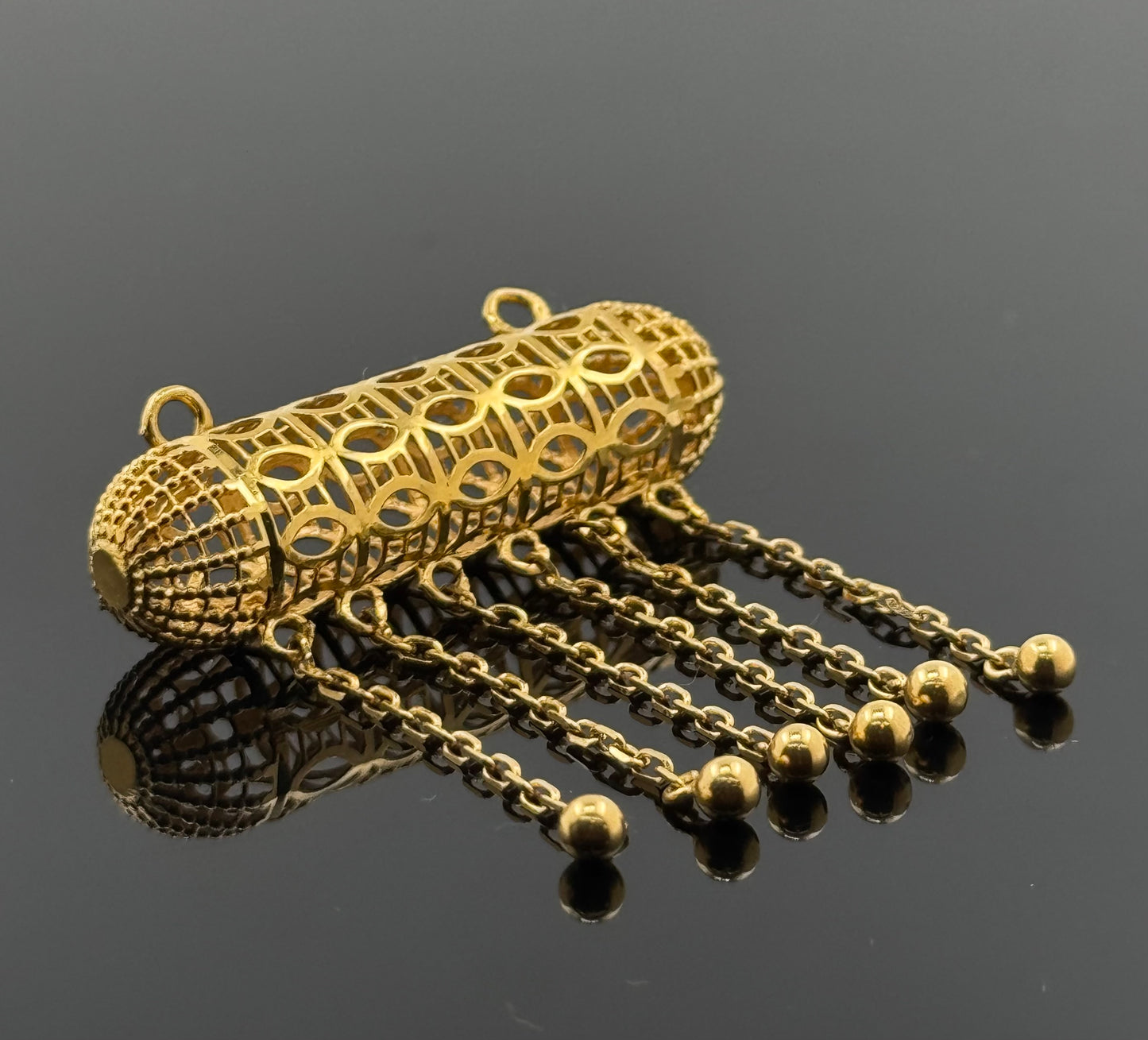 22K Solid Gold Fancy Pendants P111