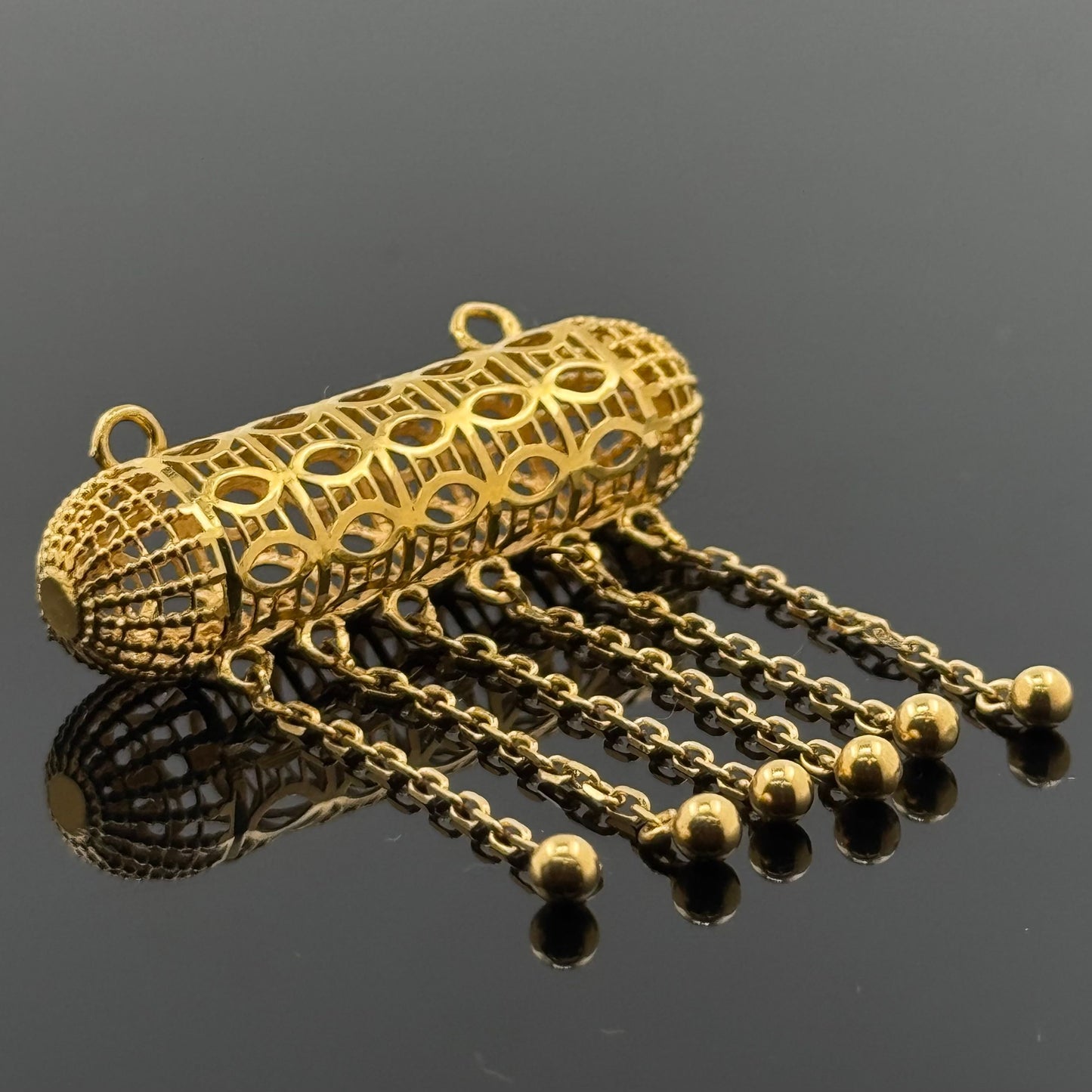 22K Solid Gold Fancy Pendants P111