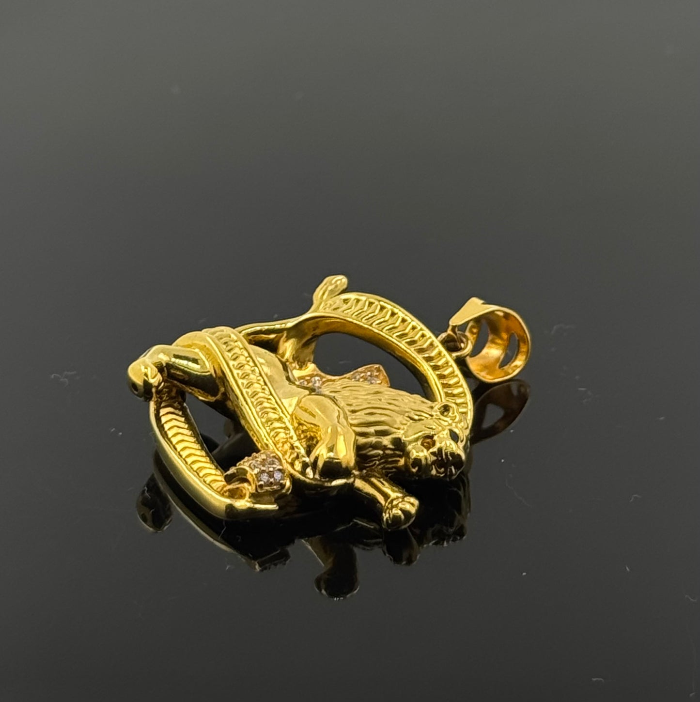 22K Solid Gold Fancy Pendants P176