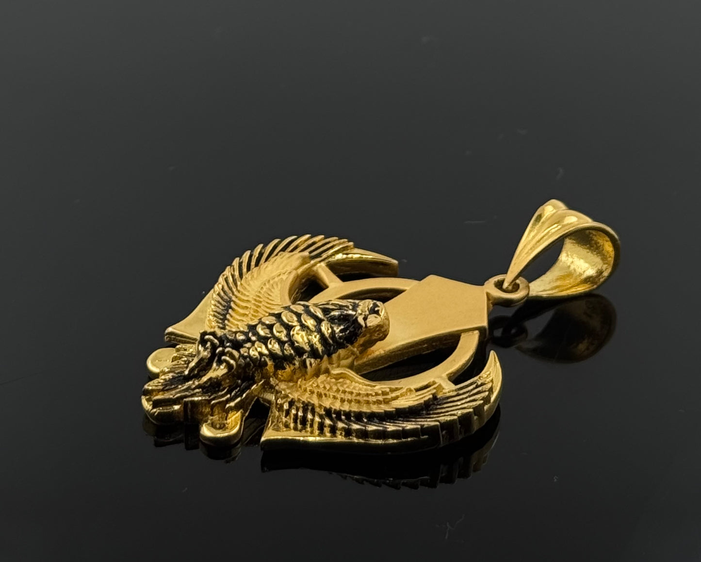 22K Solid Gold Sikh Pendants P201