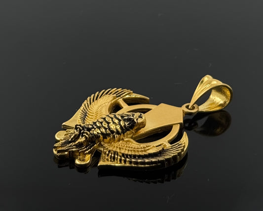 22K Solid Gold Sikh Pendants P201