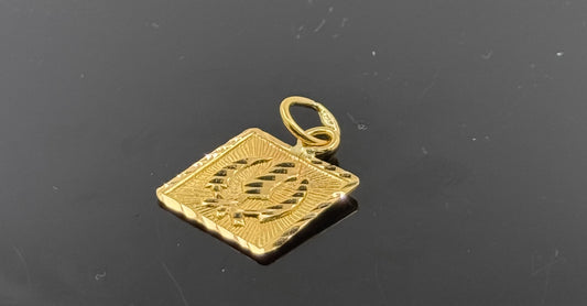 22K Solid Gold Sikh Pendants P22