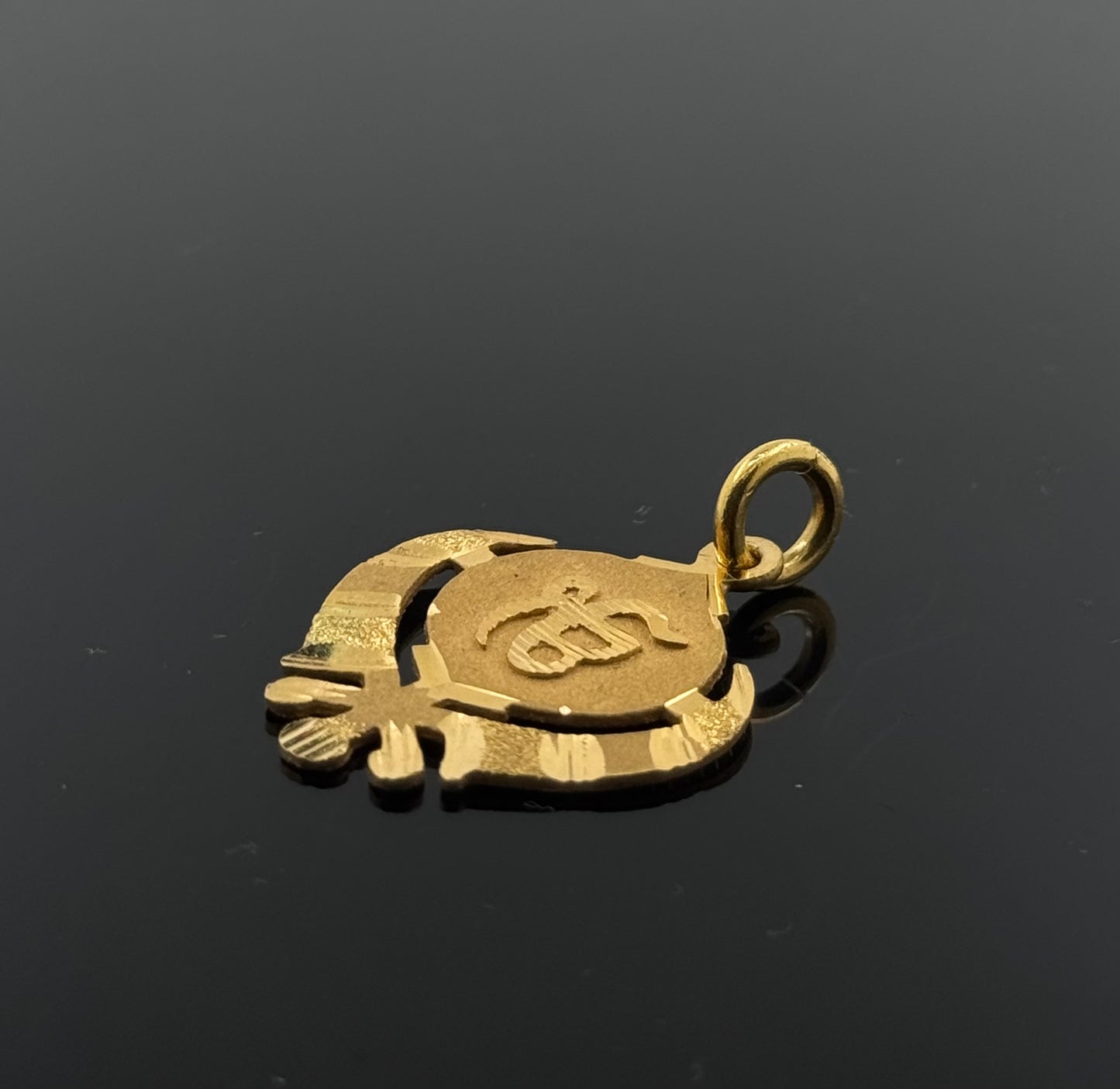 22K Solid Gold Sikh Pendants P226