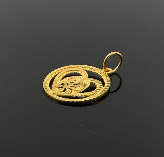 22K Solid Gold Sikh Pendants P239
