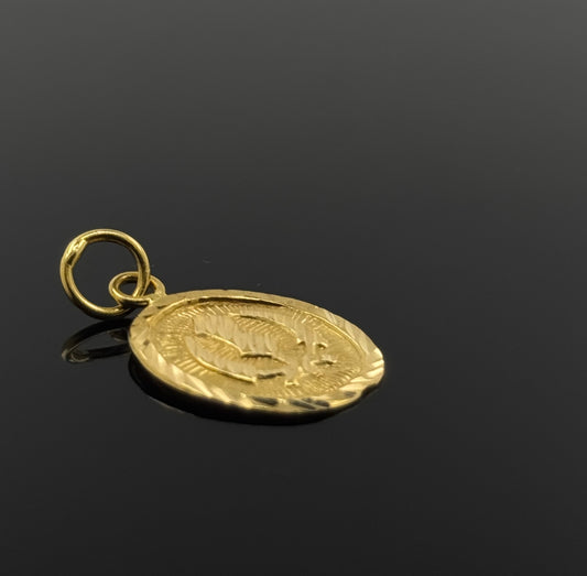 22K Solid Gold Sikh Pendants P256