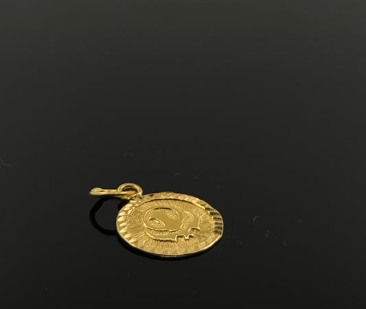 22K Solid Gold Sikh Pendants P258