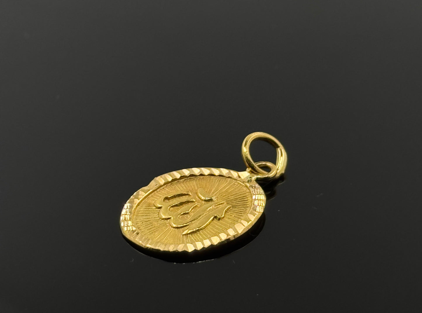 22K Solid Gold Islam Pendants P266
