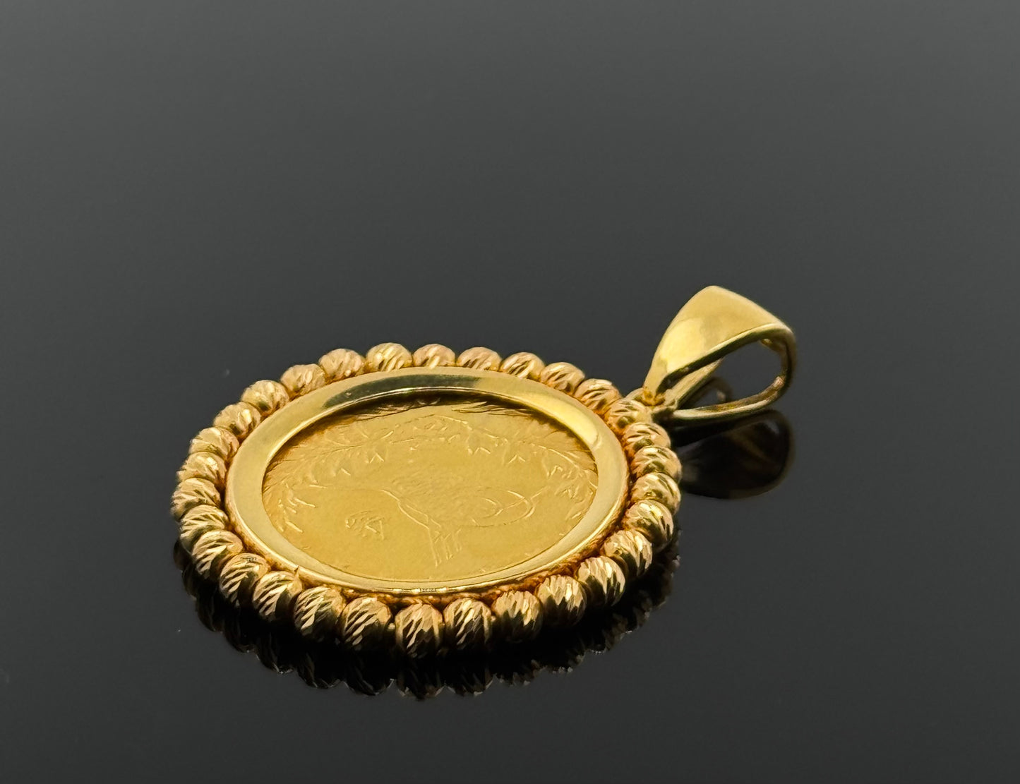 21K Solid Gold Fancy Pendants P277