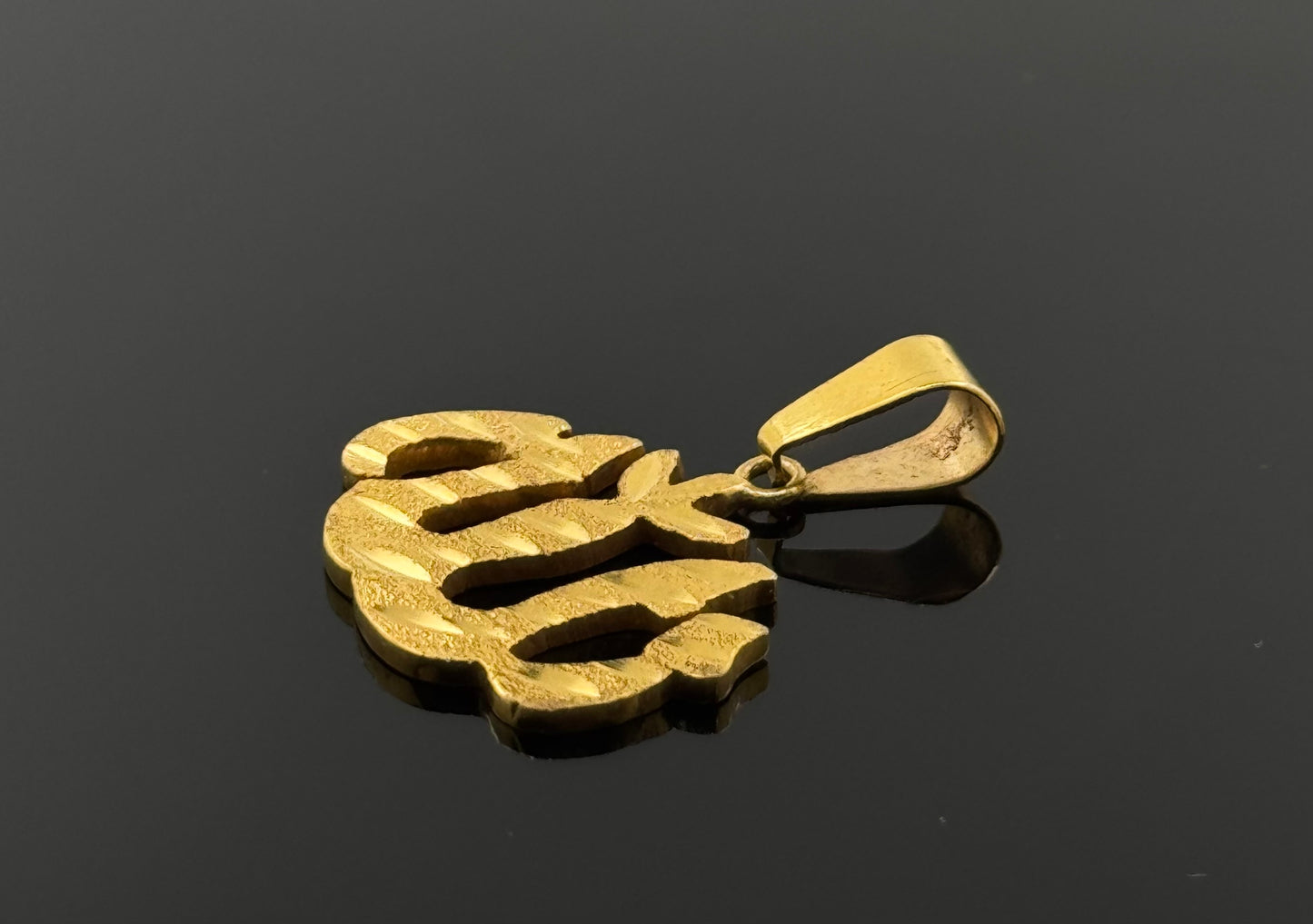 22K Solid Gold Islam Pendants P297