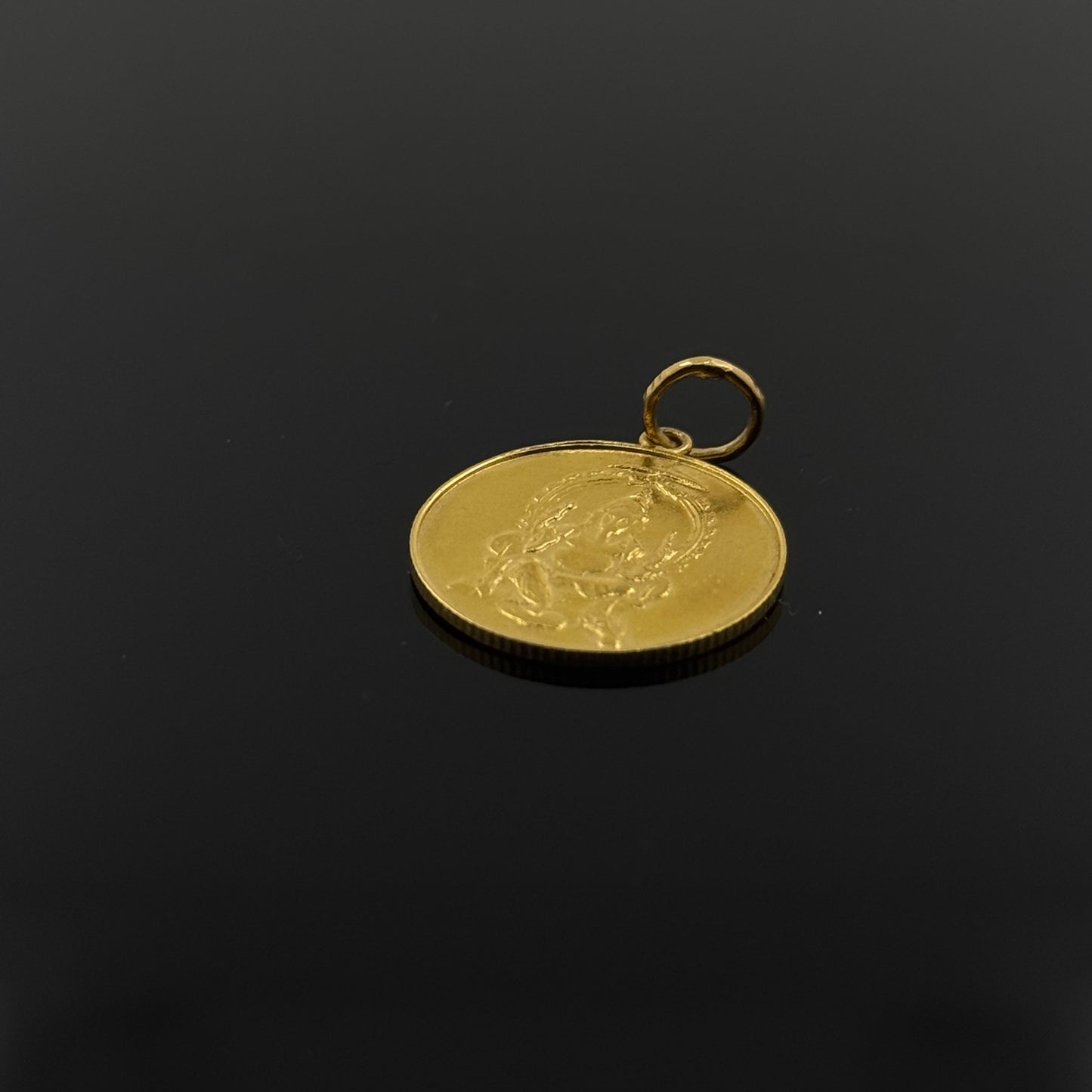 22K Solid Gold Hindu Pendants P329