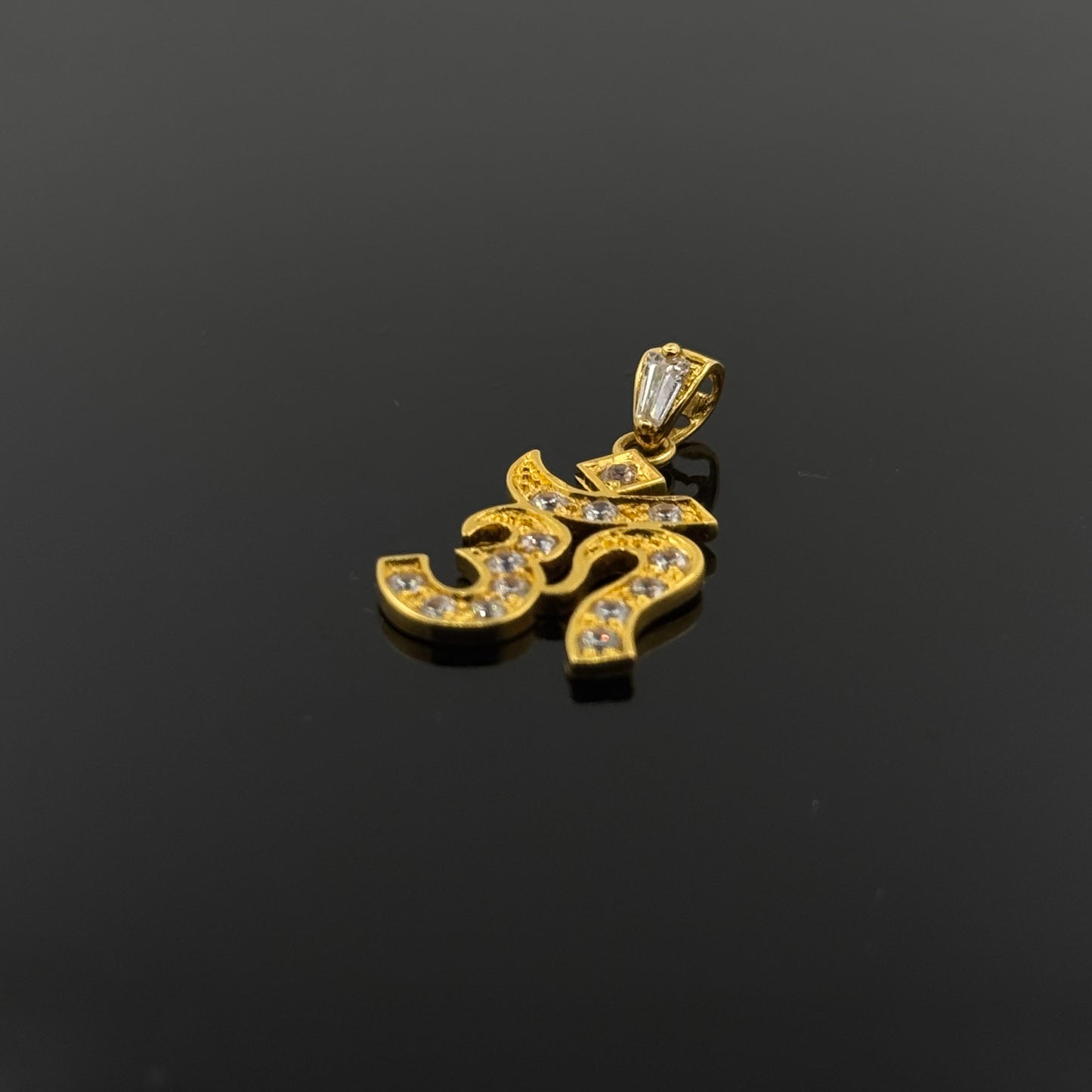 22K Solid Gold Hindu Pendants P345