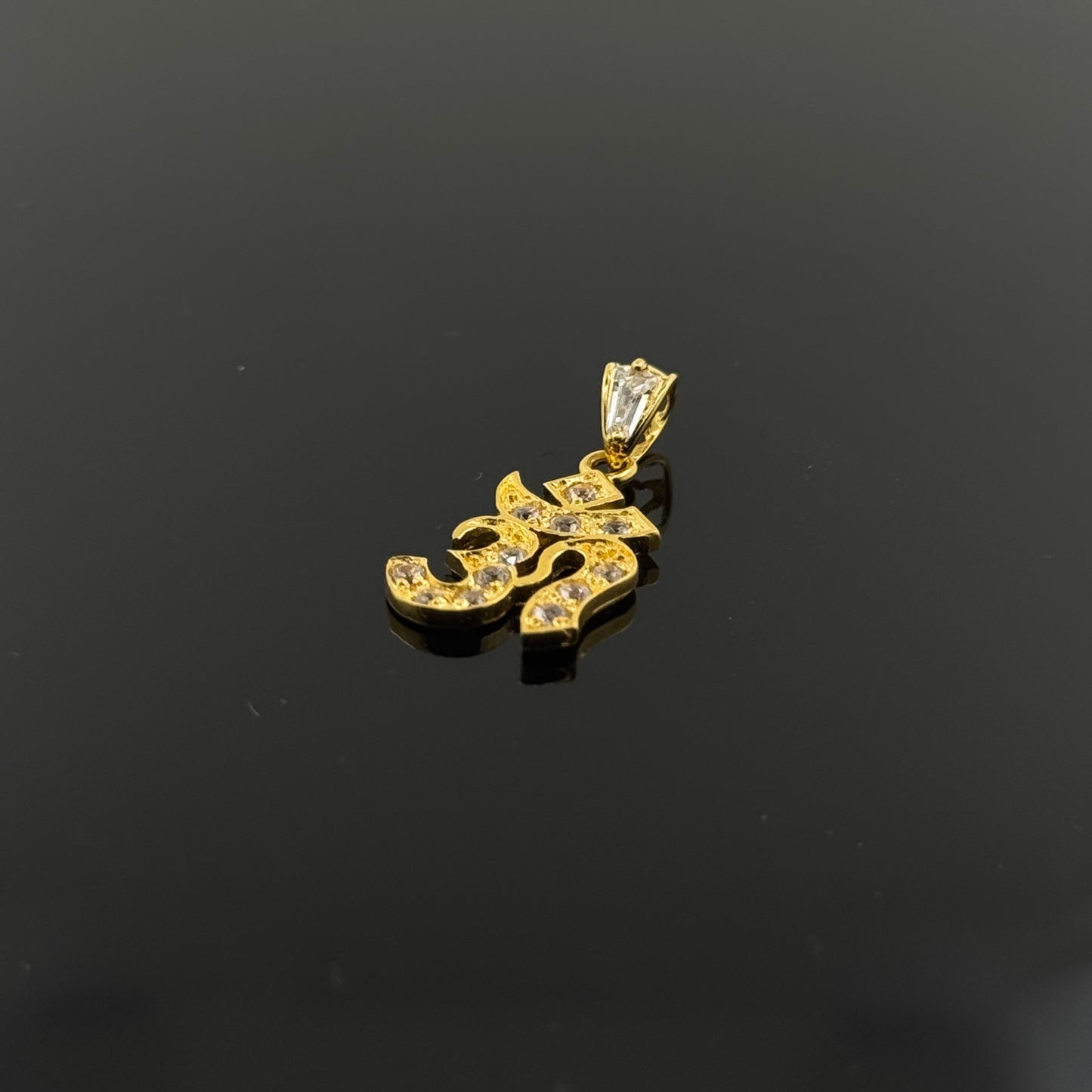 22K Solid Gold Hindu Pendants P357