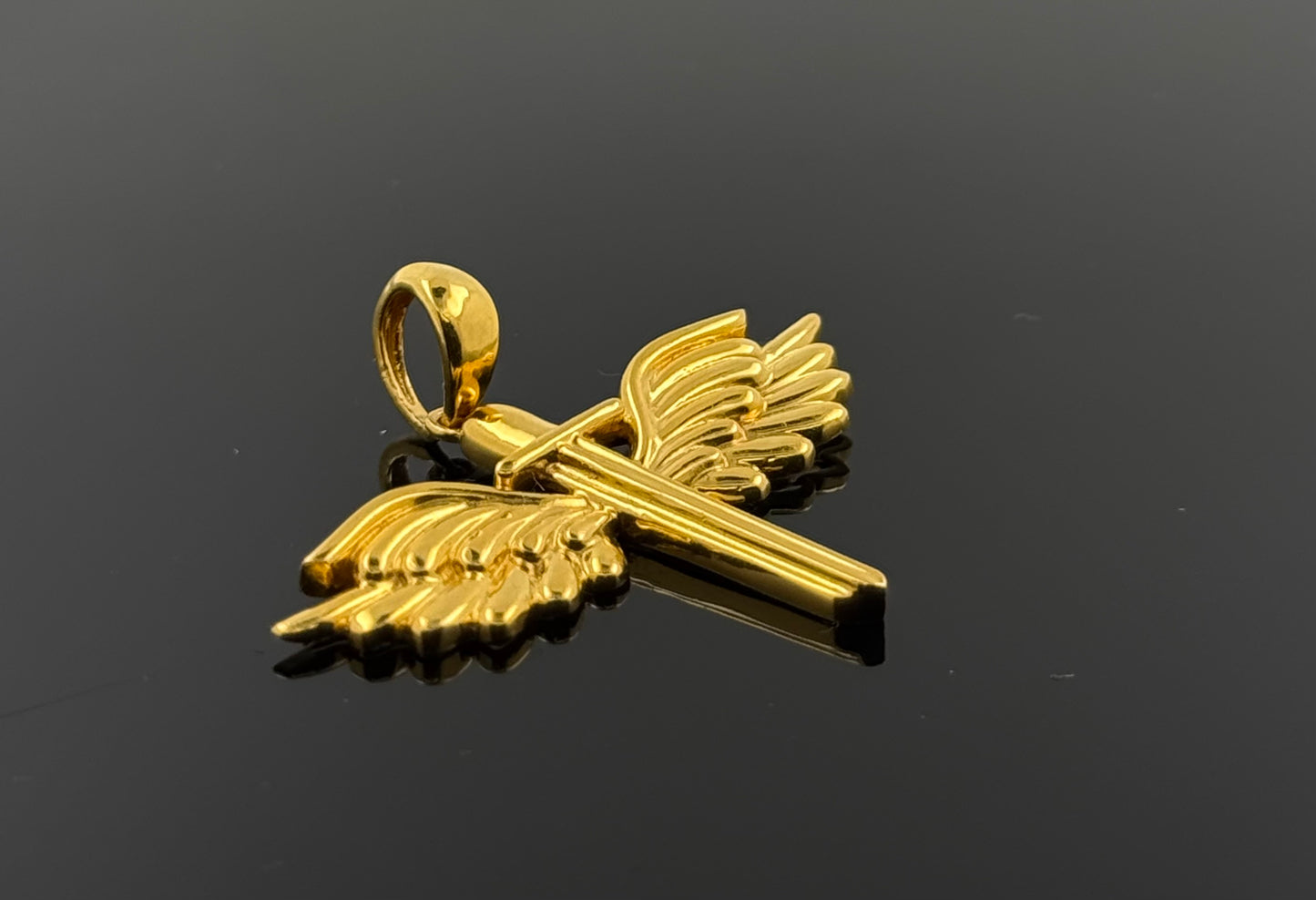 22K Solid Gold Christian Pendants P36
