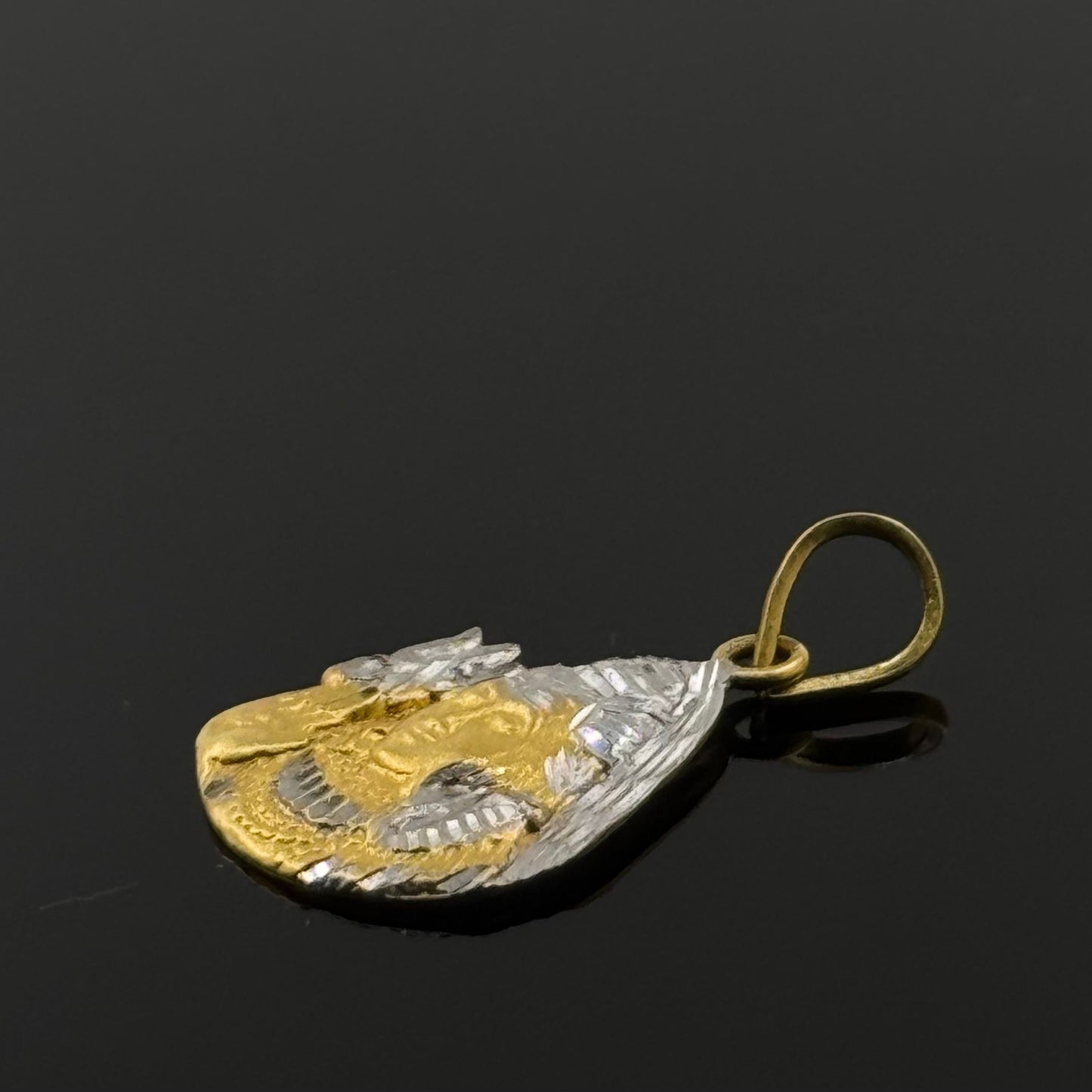 22K Solid Gold Hindu Pendants P386