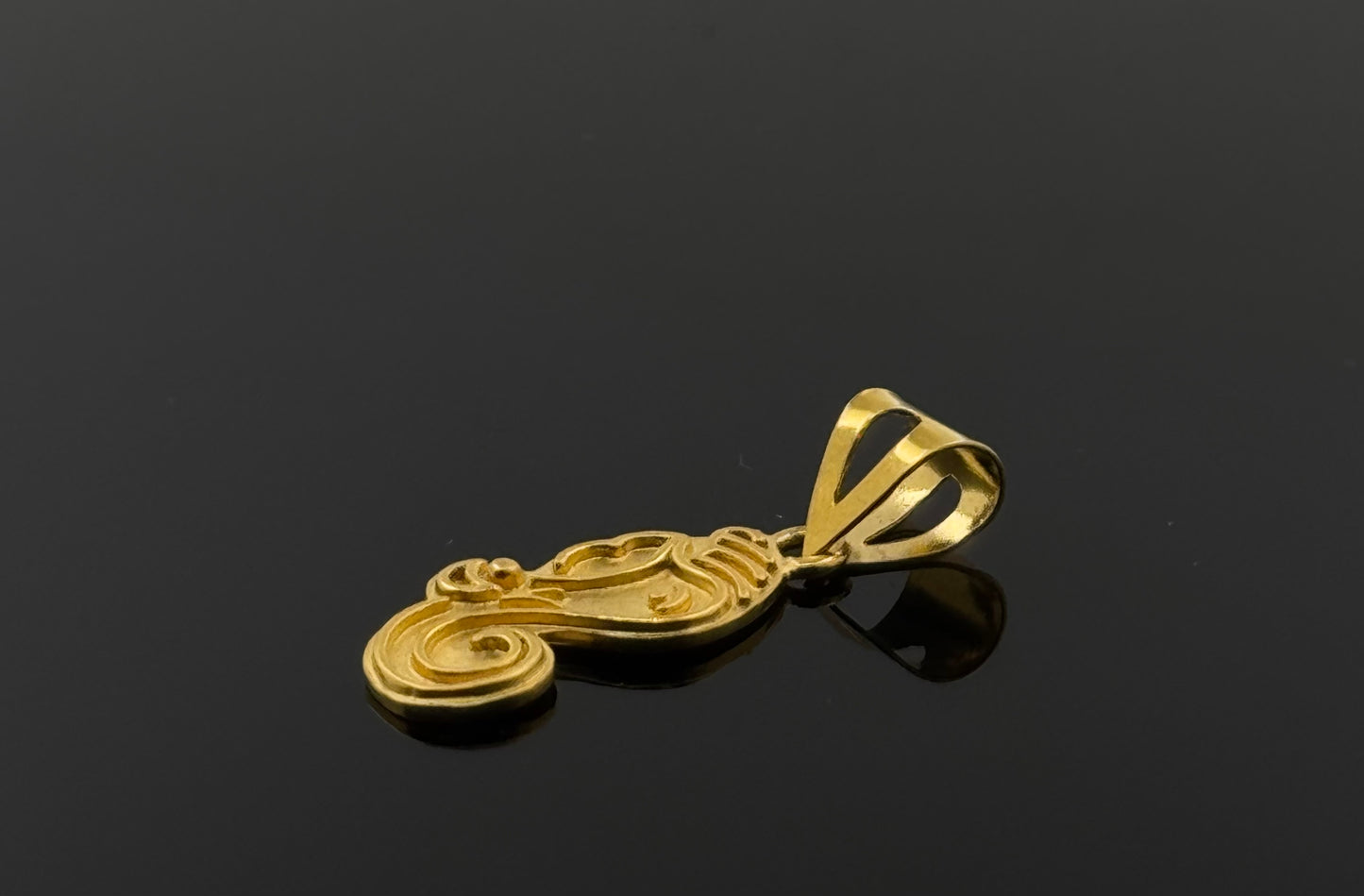 22K Solid Gold Hindu Pendants P394