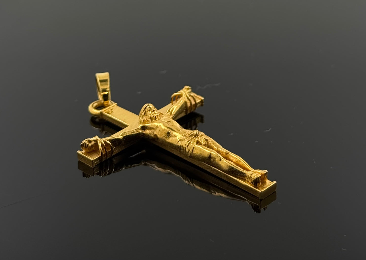 22K Solid Gold Christian Pendants P40