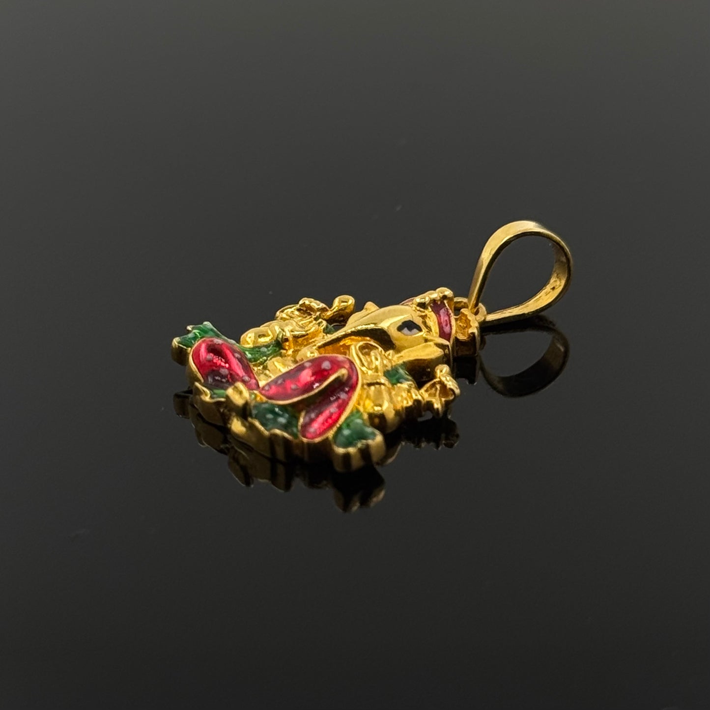 22K Solid Gold Hindu Pendants P434