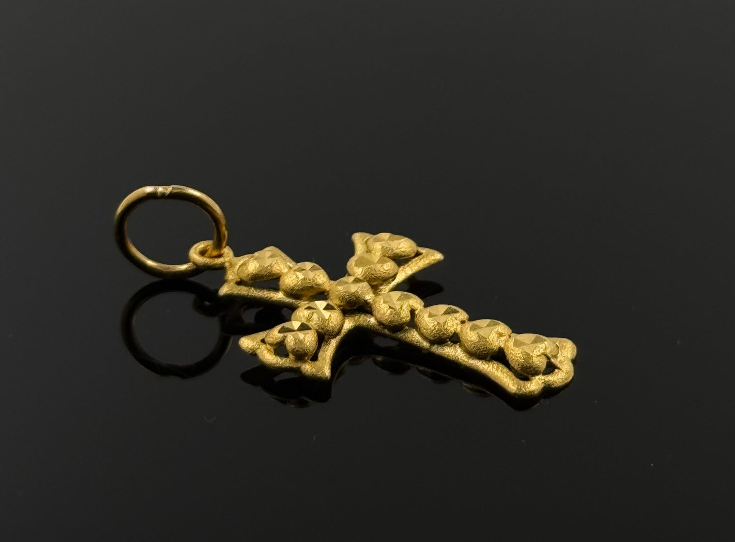 22K Solid Gold Christian Pendants P49