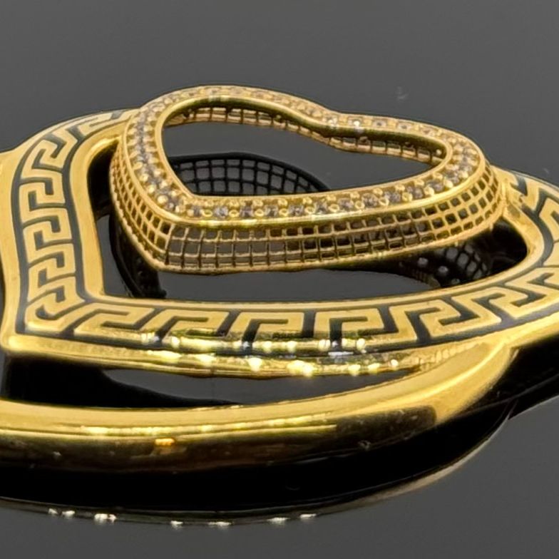 21K Solid Gold Fancy Pendants P498