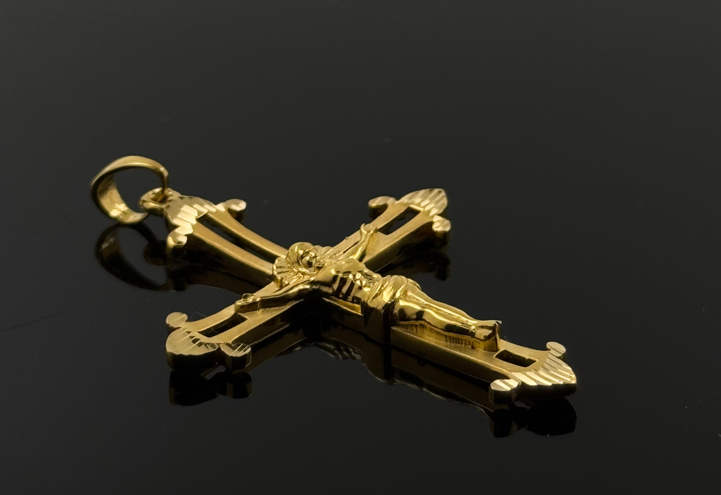22K Solid Gold Christian Pendants P50