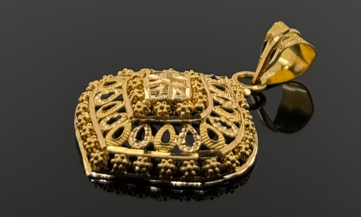 22K Solid Gold Fancy Pendants P516