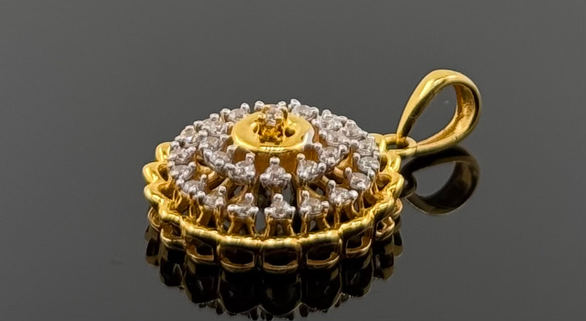 22K Solid Gold Fancy Pendants P520