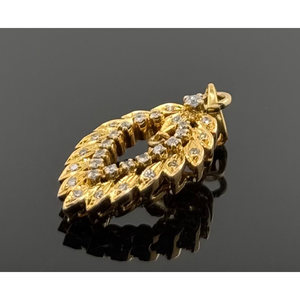 21K Solid Gold Fancy Pendants P528