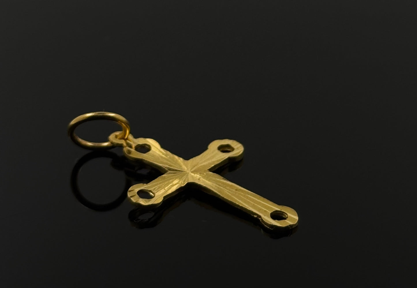 22K Solid Gold Christian Pendants P53