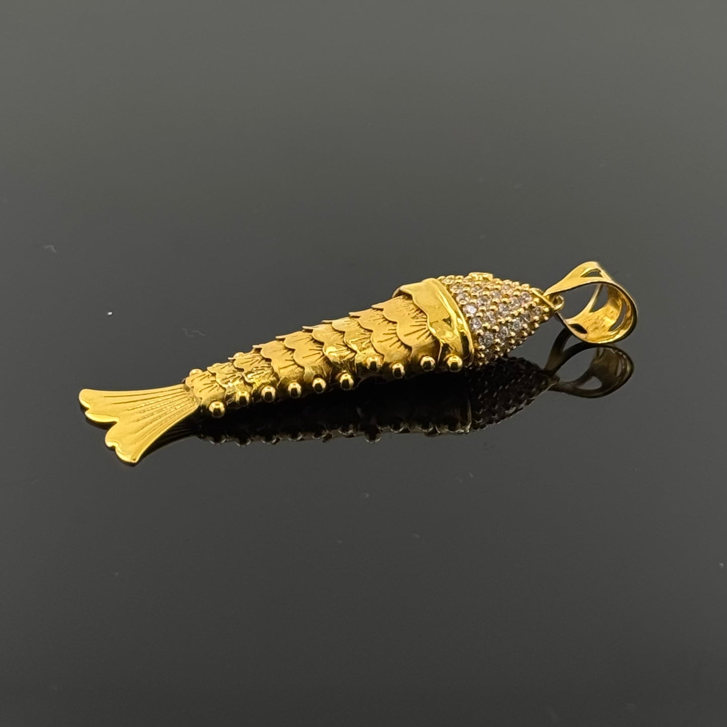 22K Solid Gold Fancy Pendants P606