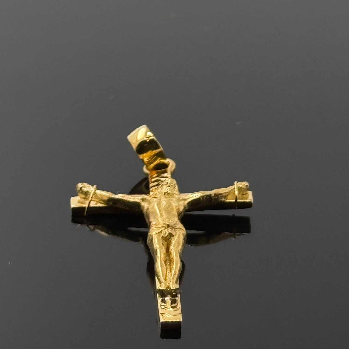 22K Solid Gold Christian Pendants P728