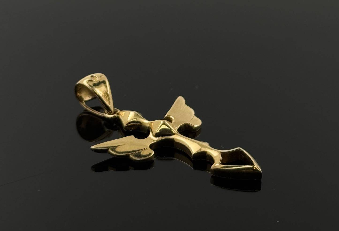 18K Solid Gold Christian Pendants P74