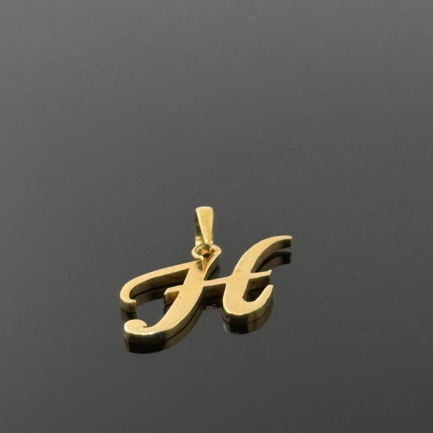 22K Solid Gold Initial Pendants P746