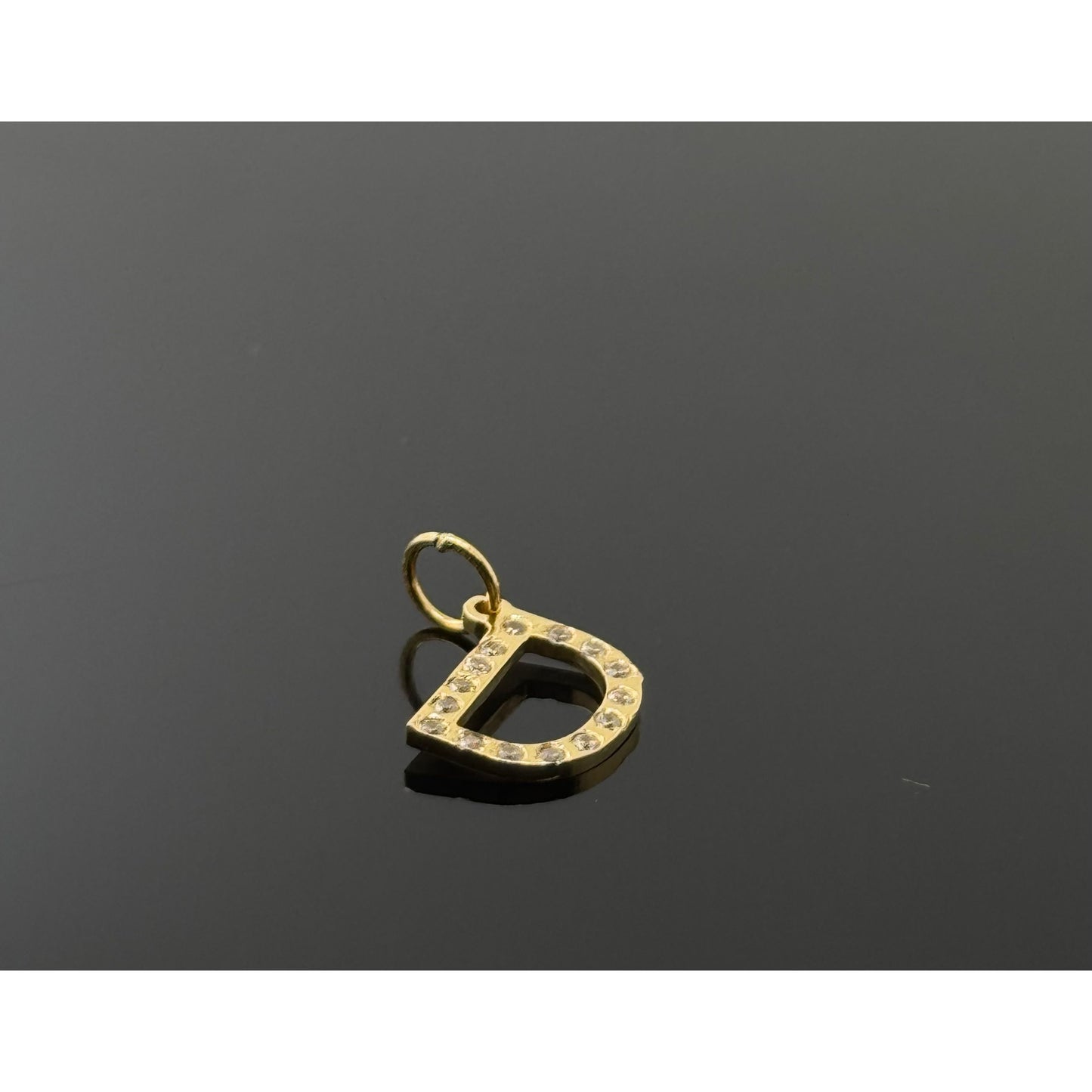 21K Solid Gold Initial Pendants P757