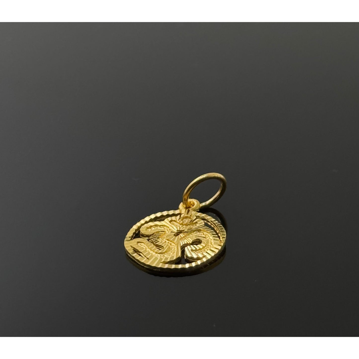 22K Solid Gold Hindu Pendants P766