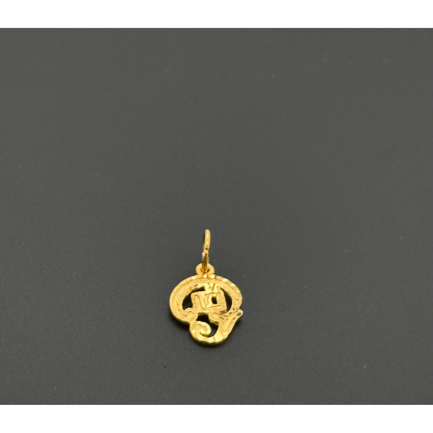 22K Solid Gold Hindu Pendants P844