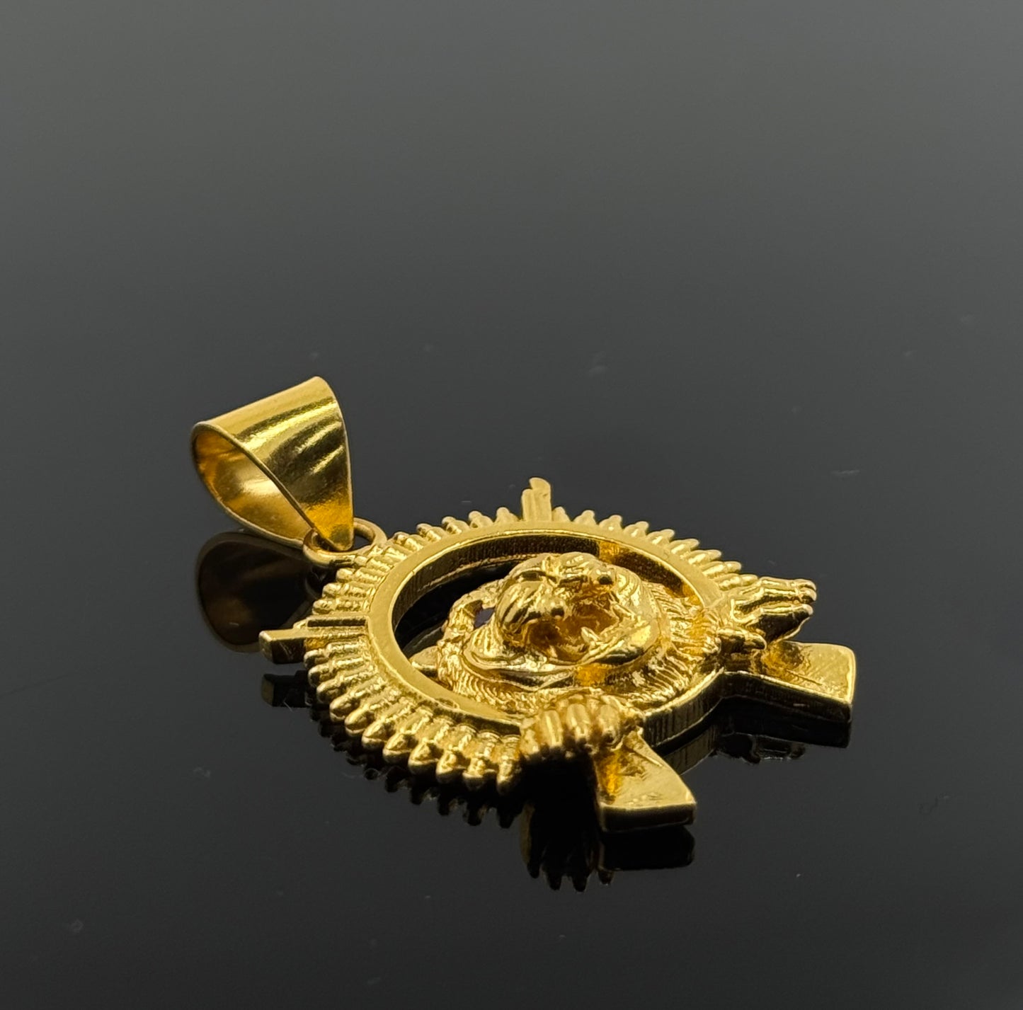 22K Solid Gold Fancy Pendants P91