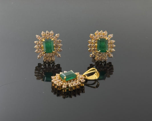 22K Solid Gold Fancy Pendant Sets PS123