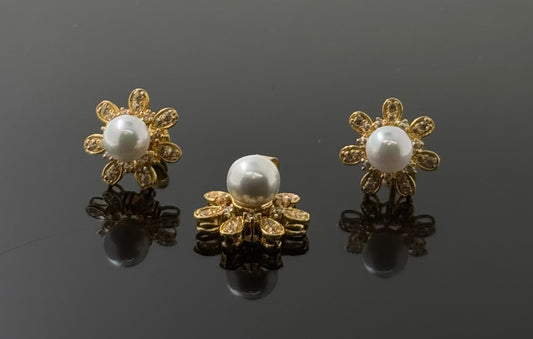 22K Solid Gold Fancy Pendant Sets PS181