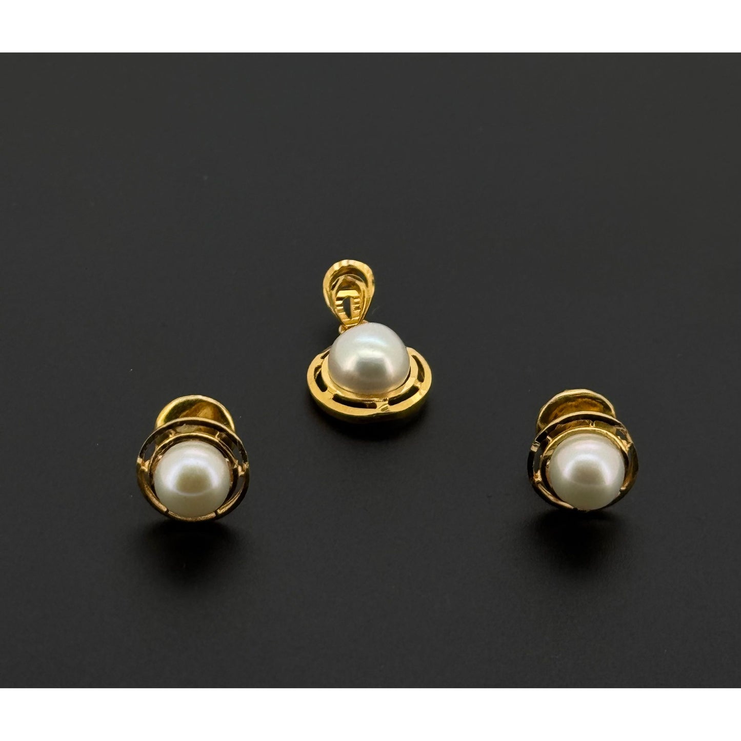 22K Solid Gold Fancy Pendant Sets PS218