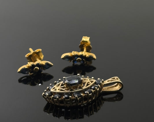 10K Solid Gold Fancy Pendant Sets PS75