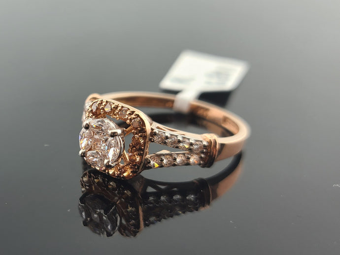 22K Solid Gold Zircon Ring R16801 - Royal Dubai Jewellers