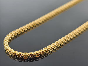22K Solid Gold Designer Box Chain C7313 - Royal Dubai Jewellers