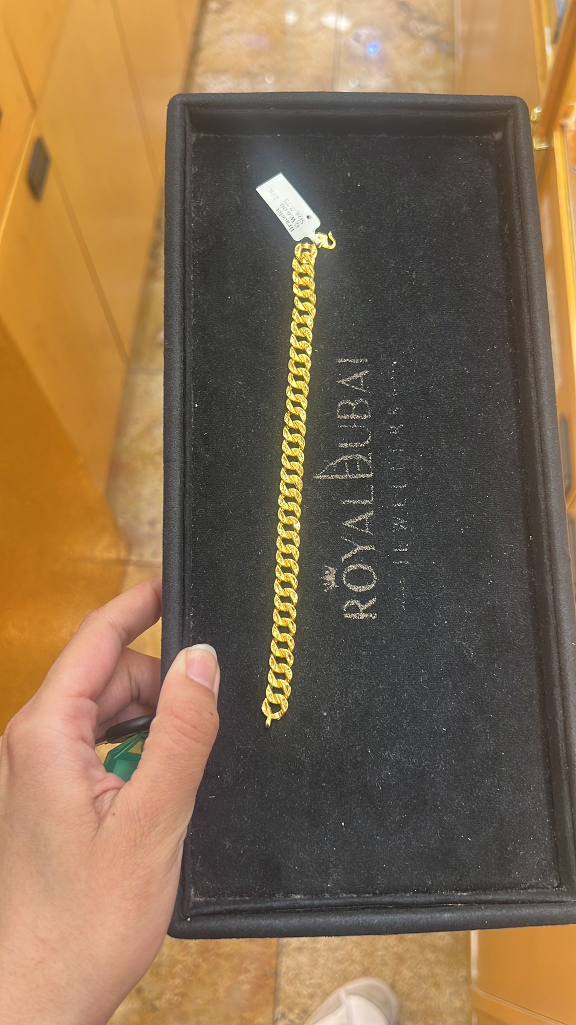 22k gold bracelet sim100