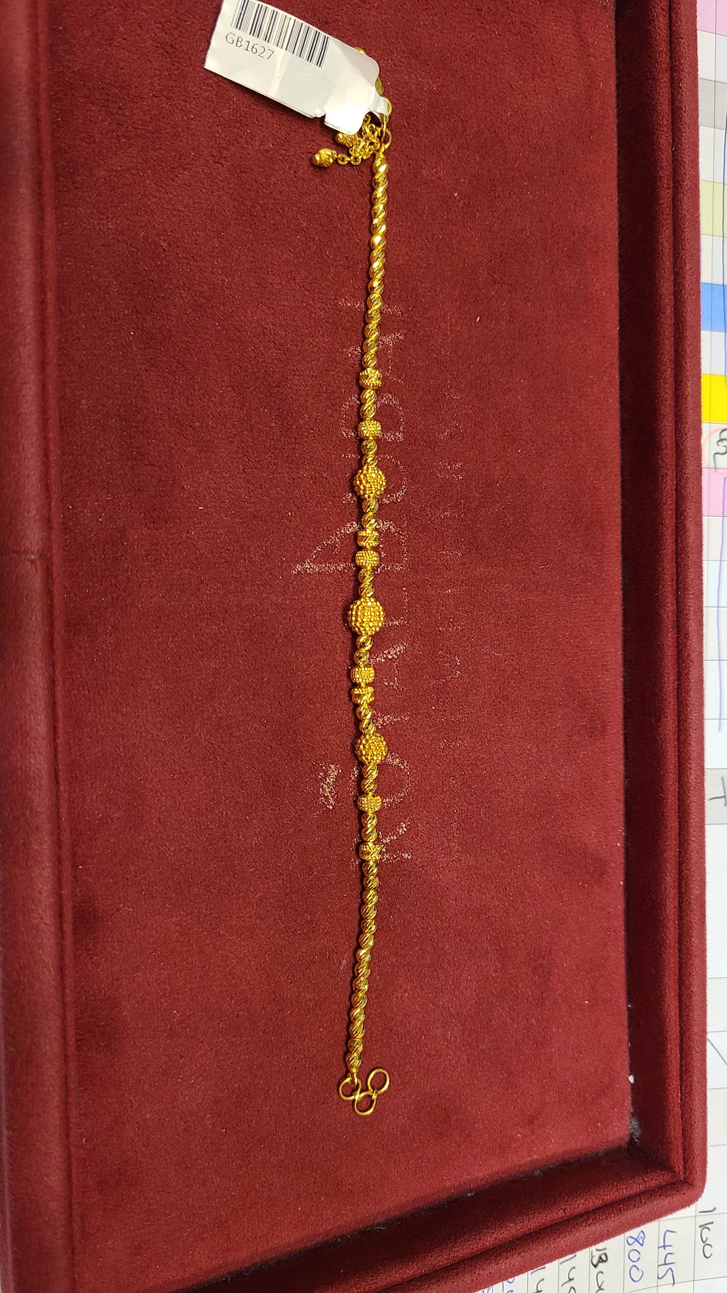 22k gold bracelet dr100