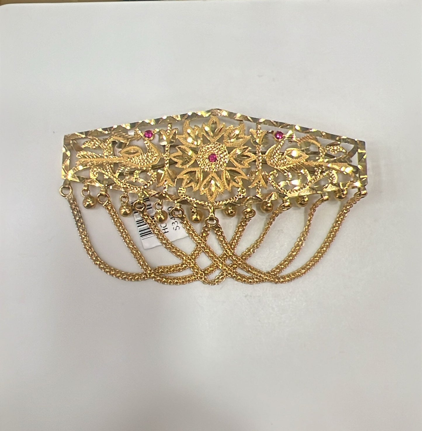 22k gold hair clip sim100