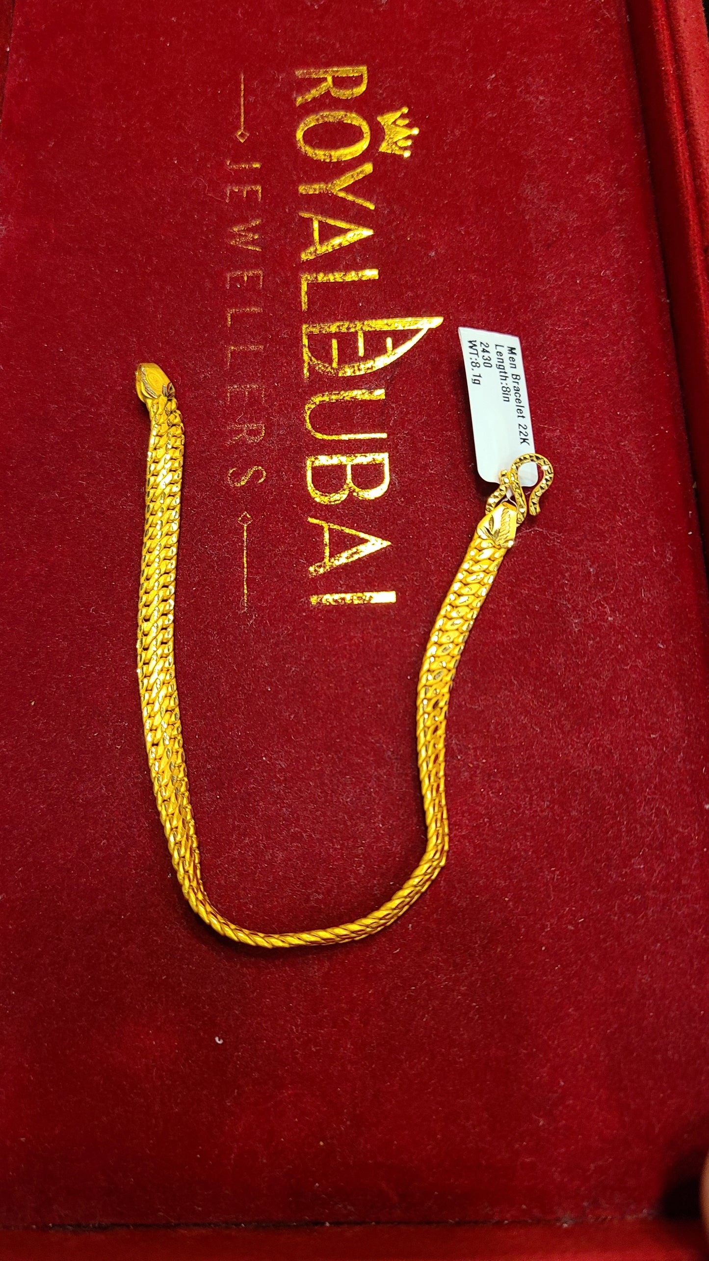 22k gold bracelet sim100
