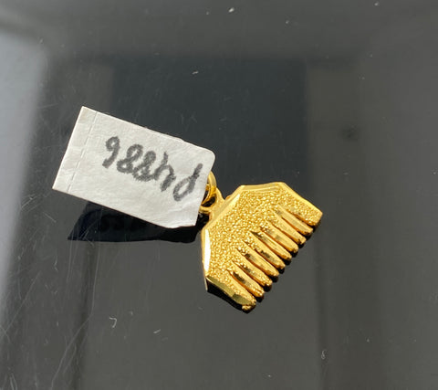 22K Solid Gold Sikhism Pendant P4886 - Royal Dubai Jewellers